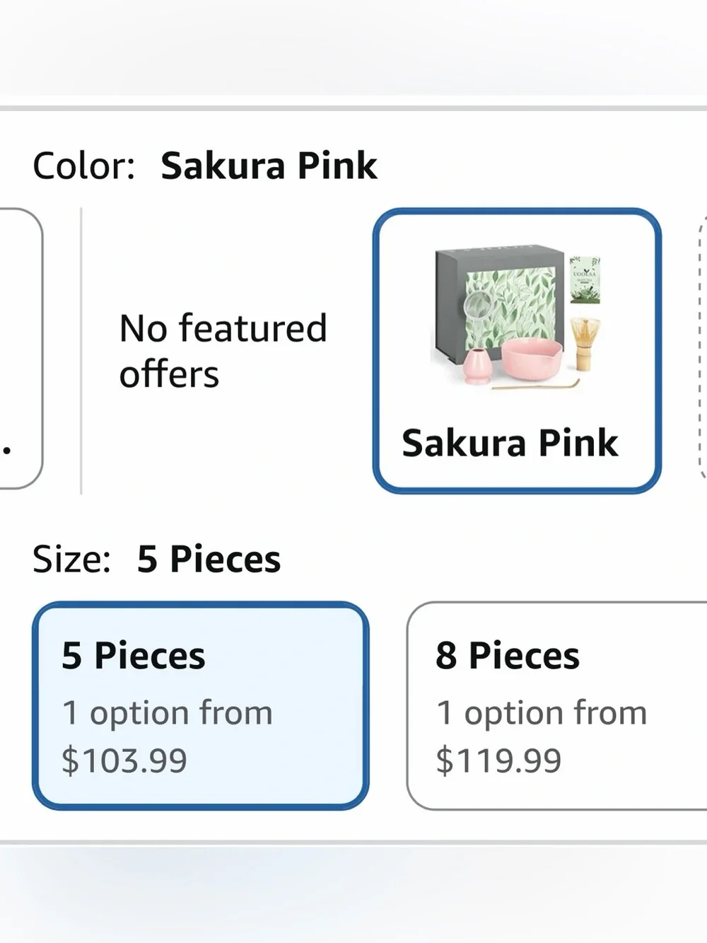 Matcha Tea Set Gift Box with Pink Ceramic Bowl and Whisk